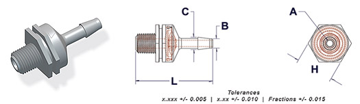 barb check valve